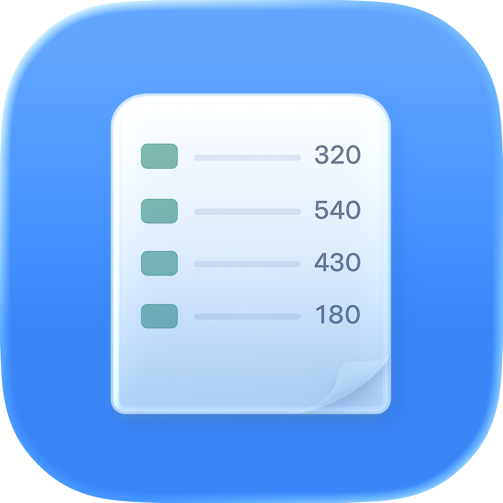 MenuCalories App Icon